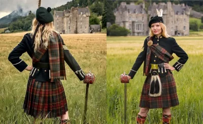 Wearing a Utility Kilt for Women