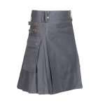 Stylish Grey Utility Kilt - Image 2