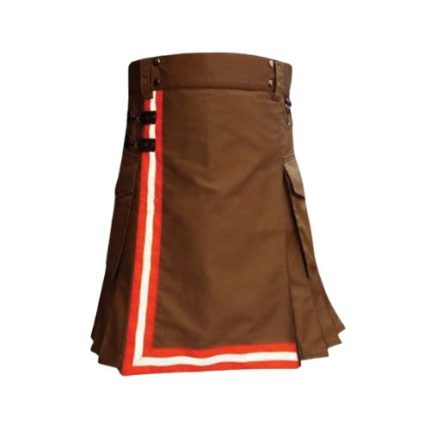 Men's Brown Firefighter Utility Kilt
