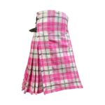 Handmade Ailsa Pink Tartan Kilt in Vibrant Pink and White Plaid - Image 2