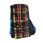 Men’s Black Hybrid Kilt with Buchanan Tartan and Utility Pockets - Image 3
