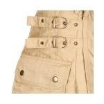 Modern Beige Utility Kilt with Buckles - Image 3
