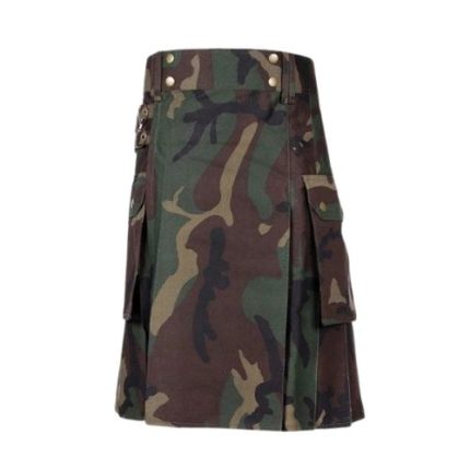 Camo Utility Kilts for Men