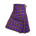 Vibrant Men's Dutch Tartan Kilt in Purple and Brown Plaid - Image 5