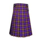 Vibrant Men's Dutch Tartan Kilt in Purple and Brown Plaid - Image 4