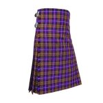Vibrant Men's Dutch Tartan Kilt in Purple and Brown Plaid - Image 3