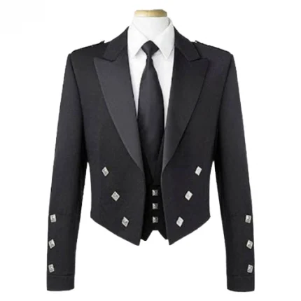 Black Prince Charlie Jacket & Waistcoat