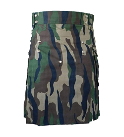 Boys' Camo Utility Kilt with Pockets