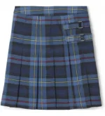 Classic Kids' Blue Tartan Kilt Front Side