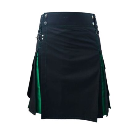 black green hybrid utility kilt