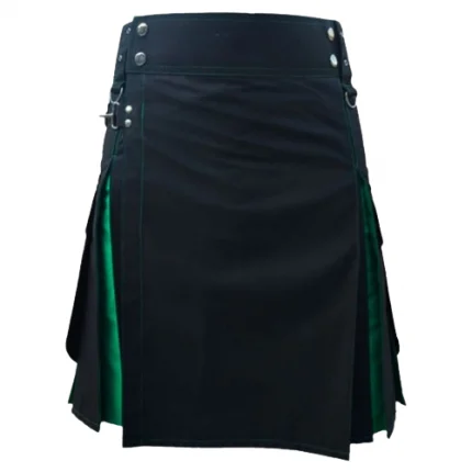 black green hybrid utility kilt