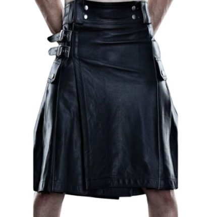 Plain Leather Kilts