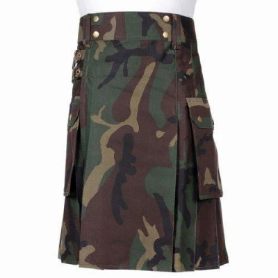 Camo Utility Kilts for Men