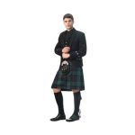 Mens Argyle Black Watch Tartan Kilt Outfit