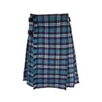 Traditional St. Andrews Tartan Kilt in Blue and Navy Plaid