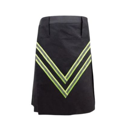 Men's Black Firefighter Kilt