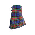 Vibrant Beattie Tartan Kilt in Multicolored Plaid with Classic Pleats
