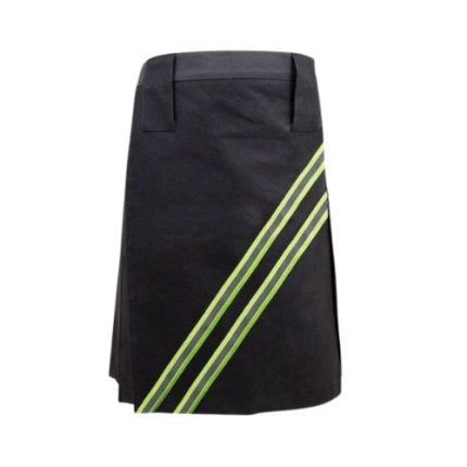Men's Black High-Visibility Firefighter Kilt