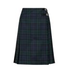 Women’s Black Watch Full-Length Tartan Kilt with Buckle Straps