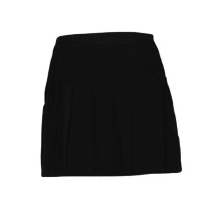 Women’s Black Cotton Pleated Mini Kilt