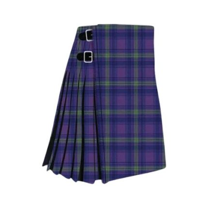 Traditional Monarch of Glen Tartan Kilt in Purple and Green Plaid