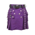 womens purple utility kilt