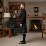 Mens Argyle Black Watch Tartan Kilt Outfit - Image 4