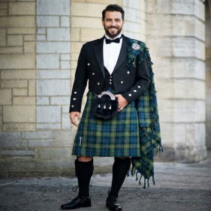 Scott Green Ancient Tartan Kilt Outfit