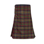Classic Cork County Tartan Kilt with Green, Red, and Yellow Plaid Design