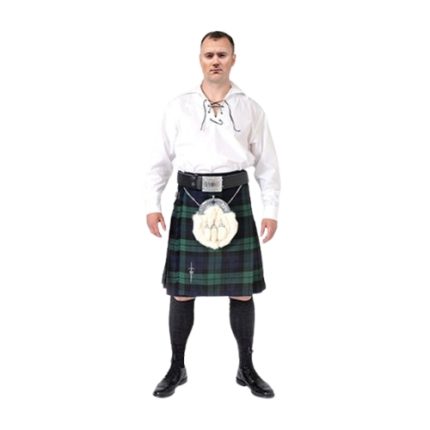 Casual Kilt Outfit With Jacobite Ghillie Shirt