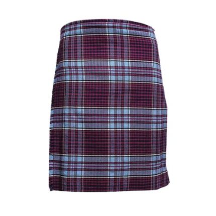 Elegant Royal Canadian Air Force Tartan Kilt in Blue and Burgundy Plaid