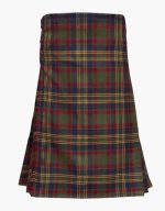 Classic Cork County Tartan Kilt with Green, Red, and Yellow Plaid Design