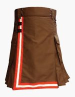 Men's Brown Firefighter Utility Kilt