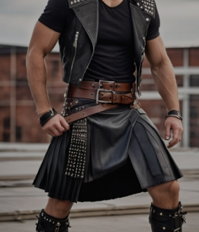 leather kilt