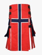 Norwegian Flag Tricolor Kilt