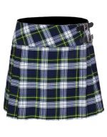 Women’s Dress Gordon Tartan Mini Kilt with Buckle Straps