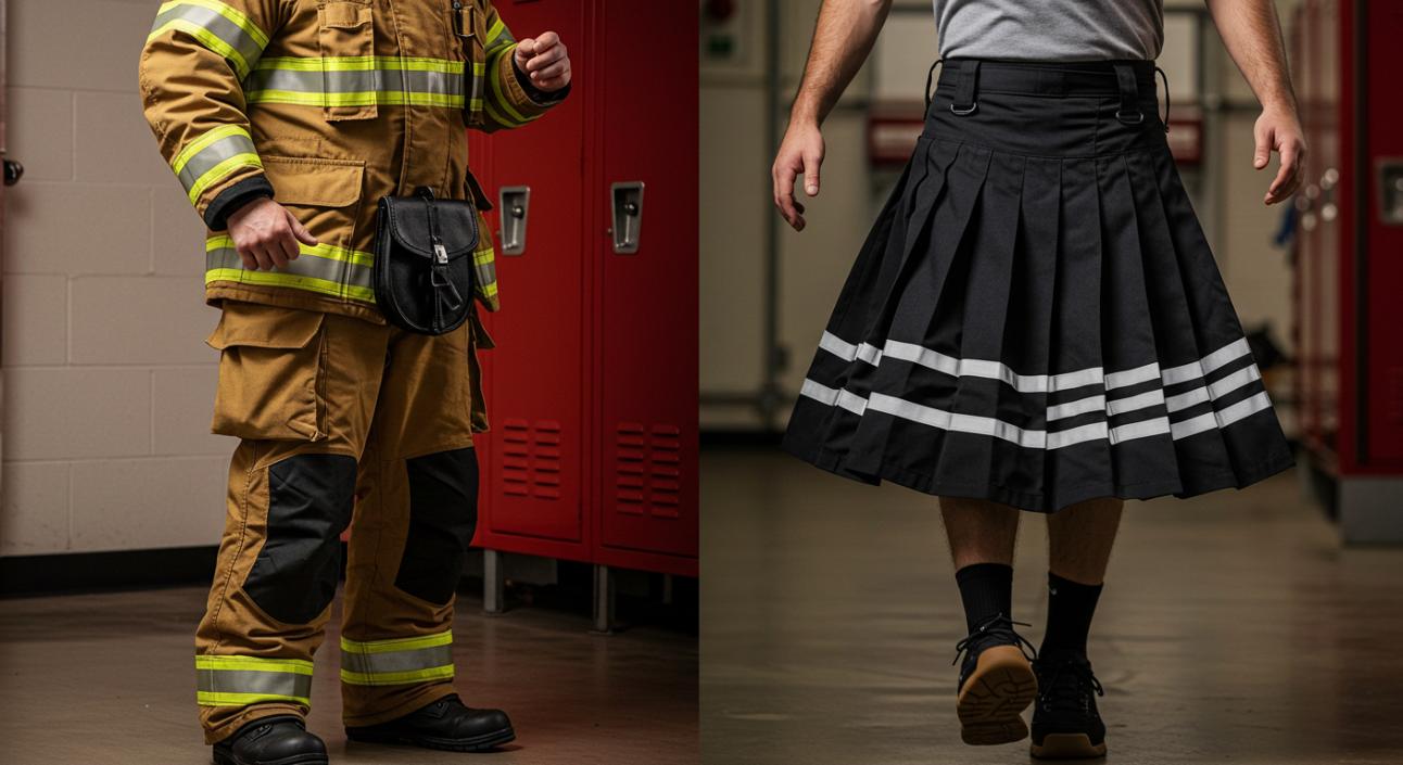 Firefighter Kilts vs. Traditional Firefighting Pants: A Comparative Look