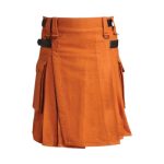 Lautremont Saffron Tartan Utility Kilt