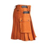Lautremont Saffron Tartan Utility Kilt - Image 2