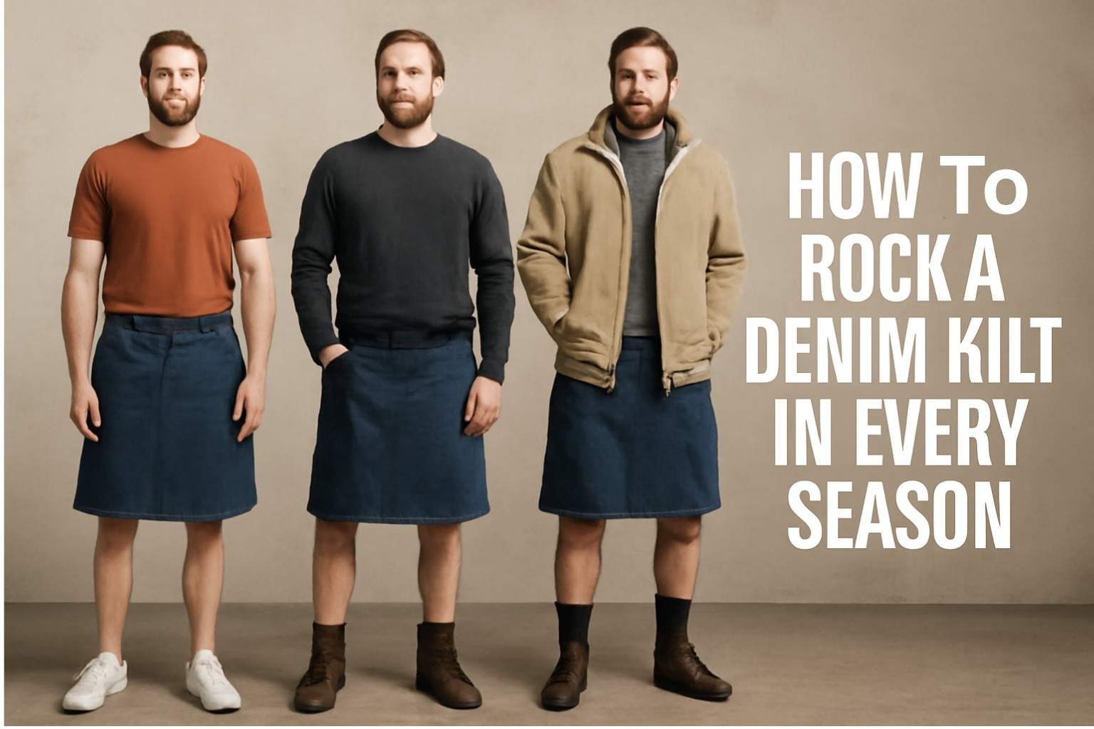 How to Rock a Denim Kilt in Every Season