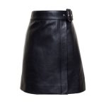 Women’s Black Leather Kilt