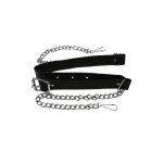 Semi Dress Fur Leather Sporran with Belt Chains - Image 3