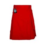 Men's Red Utility Kilt – Bold, Functional, and Stylish