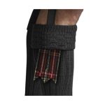 Black Stewart Kilt Flashes - Image 2