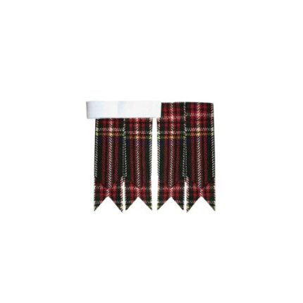 Black Stewart Kilt Flashes