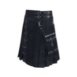 Modern Black Punk Kilt Gothic - Image 2