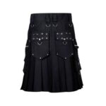 Black Punk Rock Gothic Kilt - Utility Design