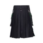 Men's Black and Wallace Hunting Hybrid Kilt