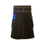 Scottish Black and Blue Gothic Kilt