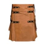 Brown Leather Kilt